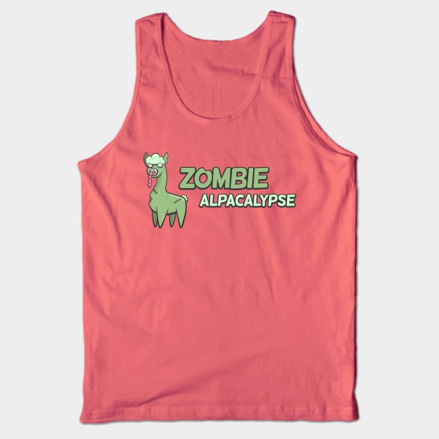 Zombie Alpacalypse II - puns Tank Top by slugbunny